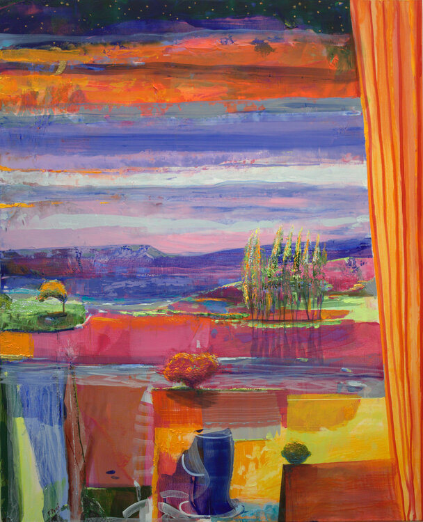 C'était presque le soir et déjà les étoiles en coulisses s'impatientaient de tapisser le ciel. Les peupliers chatouillaient les nuages, même sans vent, ils vibraient. François Pagé