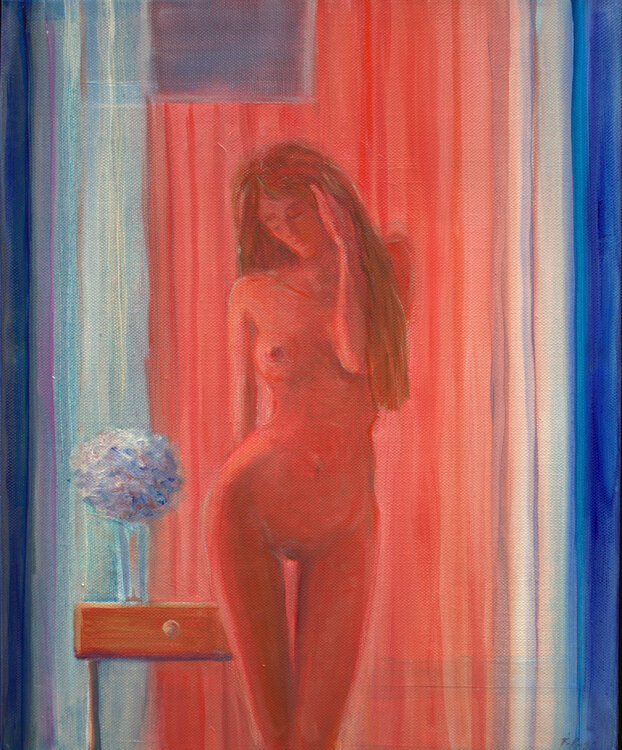 Le soir dans la chambre d’hôtel, les lumières des enseignes illuminaient ton corps, tu portais le vermeil à merveille. François Pagé