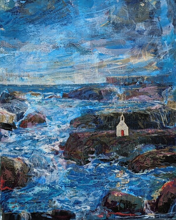 Aujourd'hui tu étais merveilleuse, le paysage te faisait fête, la mer dansait autour de toi, alléluia! François Pagé