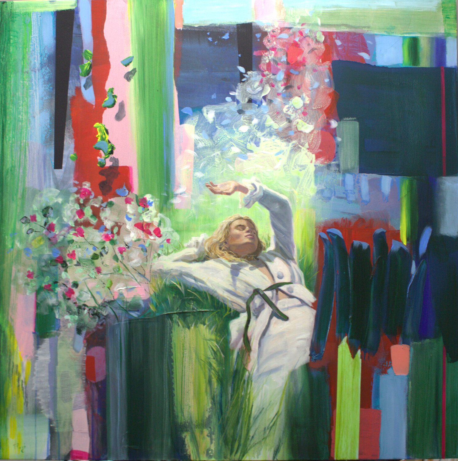 Dans l'attente, la construction du récit est-elle plus exaltante que la réalité qui va la suivre. François Pagé Original painting for sale