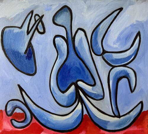Celestial Blue van Steven Miller, Schilderij te koop op Singulart