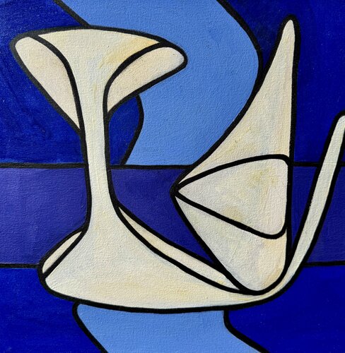 The Happy Construct van Steven Miller, Schilderij te koop op Singulart