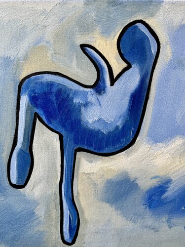 Falling Man  No. 3 van Steven Miller, Schilderij te koop op Singulart