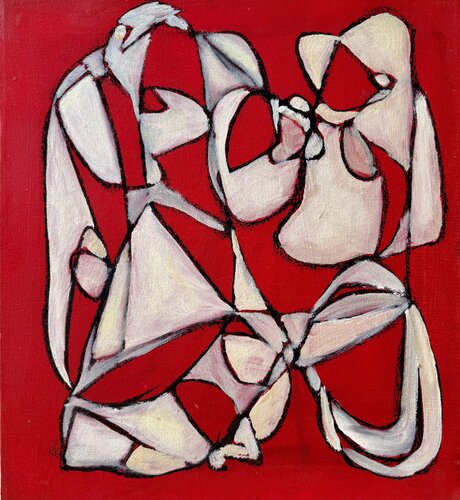 Red No. 4 van Steven Miller, Schilderij te koop op Singulart