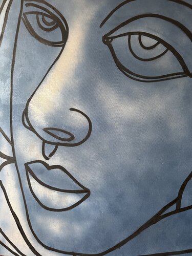 Blue Girl von Steven Miller, Malerei kaufen auf Singulart