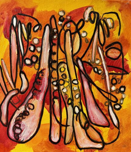 Orange No. 4 van Steven Miller, Schilderij te koop op Singulart