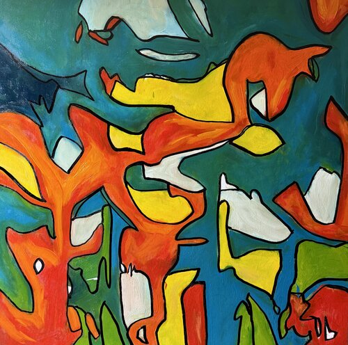 The Elephant's Dance de Steven Miller, Pintura a la venta en Singulart