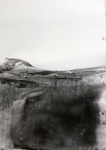 Landscape B/W van Marilina Marchica, Tekening te koop op Singulart