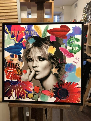TABLEAU TRANCHE DE VIE BY NOUNA "KATE MOSS di Nouna, Altri media in vendita su Singulart