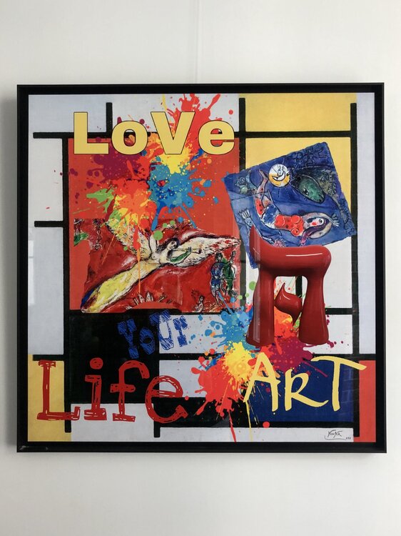 TABLEAU TRANCHE DE VIE BY NOUNA " love life Nouna