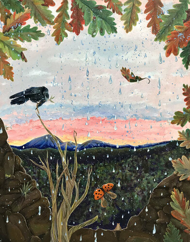 Fall Dawn di Linda Storm, Pittura in vendita su Singulart