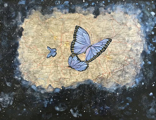 The Universe Sees Through the Eyes of Blue Butterflies Linda Storm