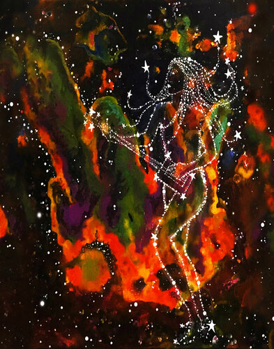 Box Guitar Stars de Linda Storm, Pintura a la venta en Singulart