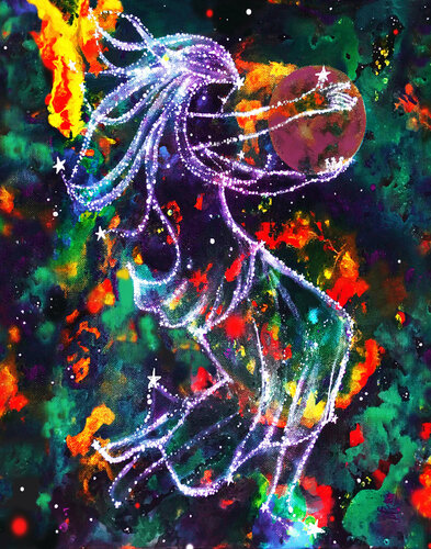 Planet Drum de Linda Storm, Pintura a la venta en Singulart