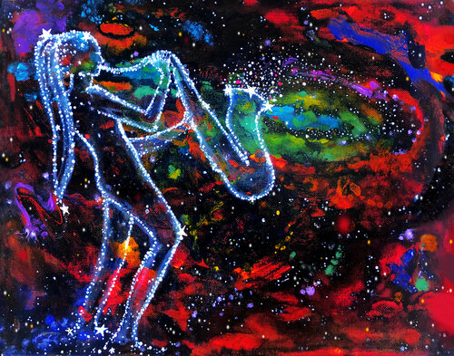 Sax Star de Linda Storm, Pintura a la venta en Singulart