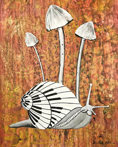 Surreal Snail von Linda Storm, Malerei kaufen auf Singulart