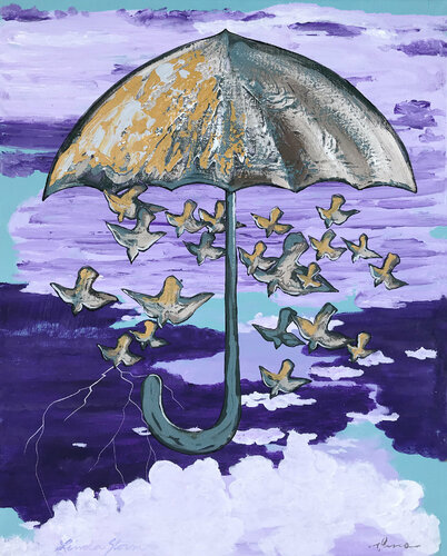 Umbrella von Linda Storm, Malerei kaufen auf Singulart