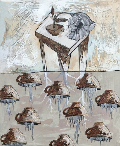 Teatime di Linda Storm, Pittura in vendita su Singulart