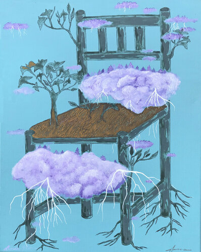 Angel Chair di Linda Storm, Pittura in vendita su Singulart