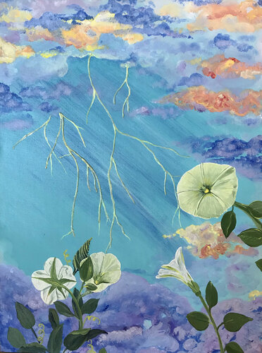 Morning Glory Storm von Linda Storm, Malerei kaufen auf Singulart