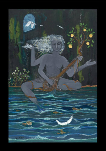 She Resonates Harmony di Linda Storm, Pittura in vendita su Singulart