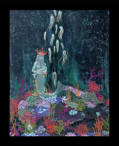 She Who Harbours the Sea von Linda Storm, Malerei kaufen auf Singulart