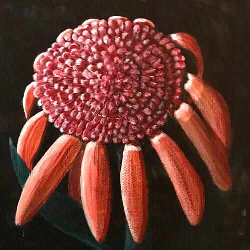 Moonlit Flower III van Linda Storm, Schilderij te koop op Singulart