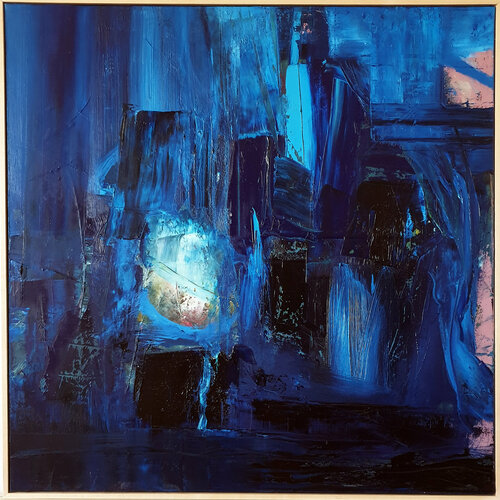 Into the blue by Victor Lorenzi, Painting for Sale on Singulart