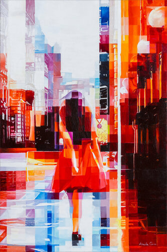 Joyful life colours Milan de Assunta Cassa, Pintura a la venta en Singulart