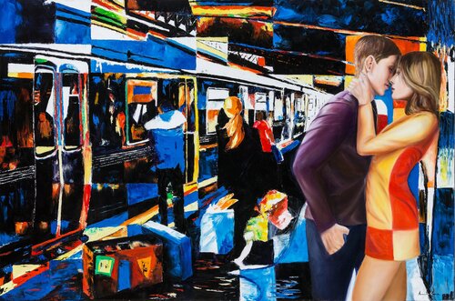 I ragazzi che si amano de Assunta Cassa, Pintura a la venta en Singulart