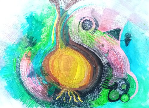 La cipolla par Carolina Moretti, Œuvre sur papier en vente sur Singulart