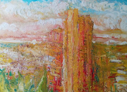 La valle dei templi par Carolina Moretti, Peinture en vente sur Singulart