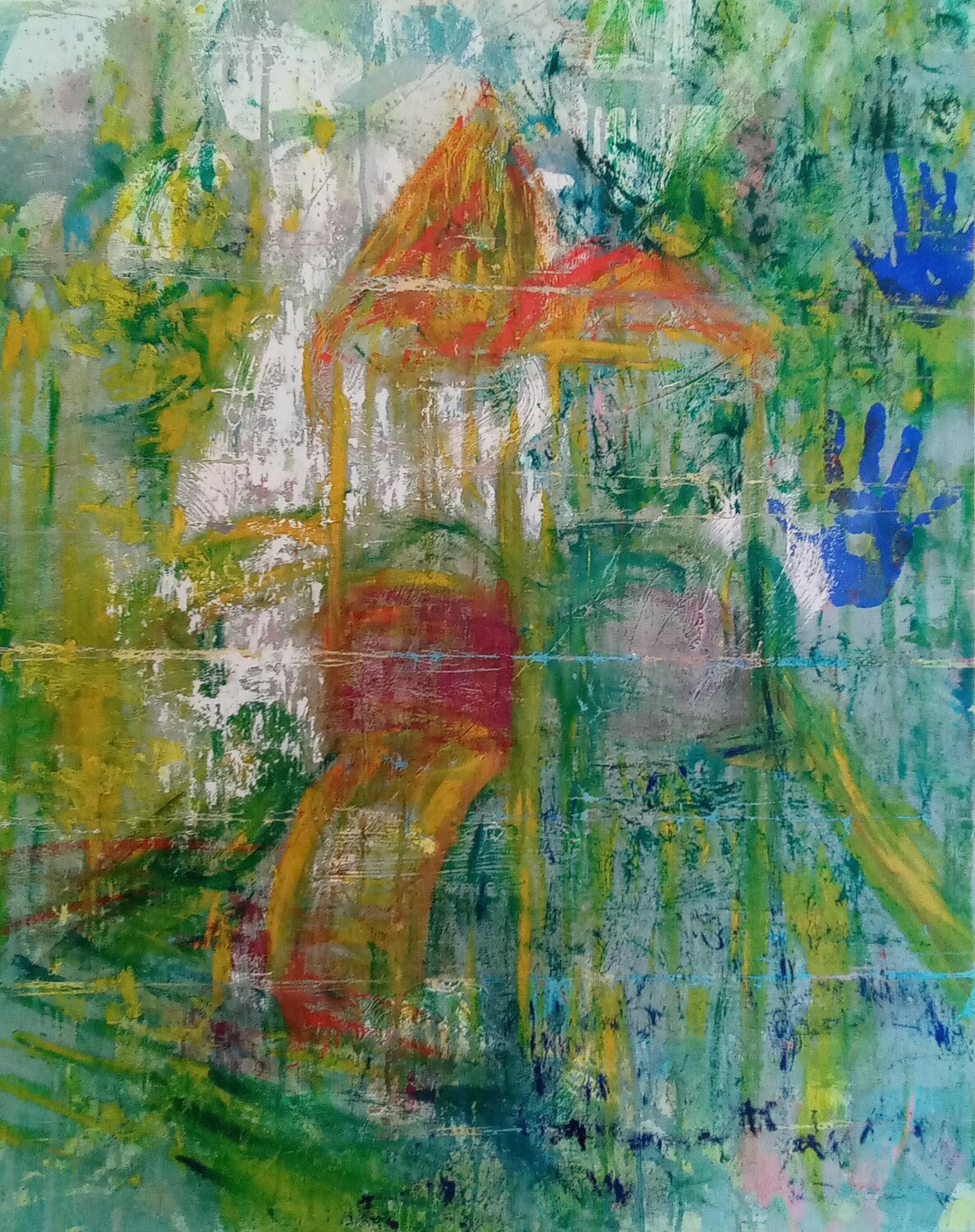 La casetta Carolina Moretti Origineel schilderij te koop