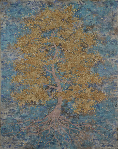 Fliyng tree par Gian Luigi Delpin, Peinture en vente sur Singulart