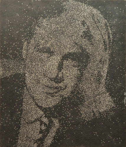May be a portrait of Werner Heisenberg von Gian Luigi Delpin, Malerei kaufen auf Singulart