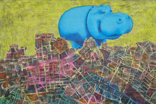 The sky above Turin van Gian Luigi Delpin, Schilderij te koop op Singulart