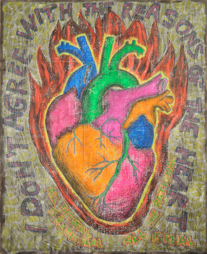 scratched heart von Gian Luigi Delpin, Malerei kaufen auf Singulart