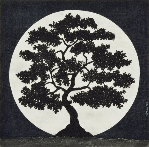 Luminescent moon von Gian Luigi Delpin, Malerei kaufen auf Singulart