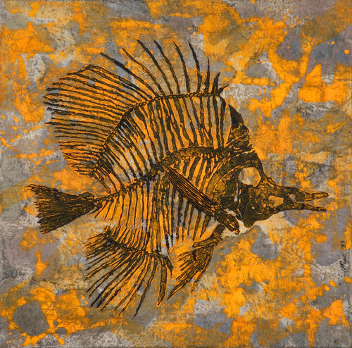 Future fossil di Gian Luigi Delpin, Pittura in vendita su Singulart