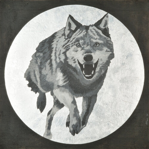 Moonwolf di Gian Luigi Delpin, Pittura in vendita su Singulart