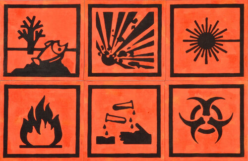 Hazard icons di Gian Luigi Delpin, Pittura in vendita su Singulart