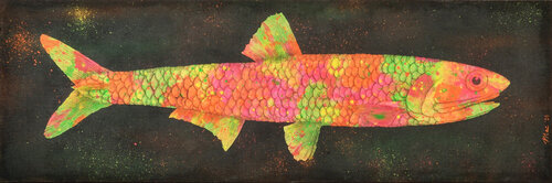 Fluo anchovy di Gian Luigi Delpin, Pittura in vendita su Singulart