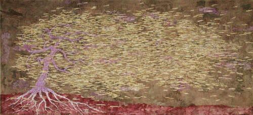 gone in the wind van Gian Luigi Delpin, Schilderij te koop op Singulart