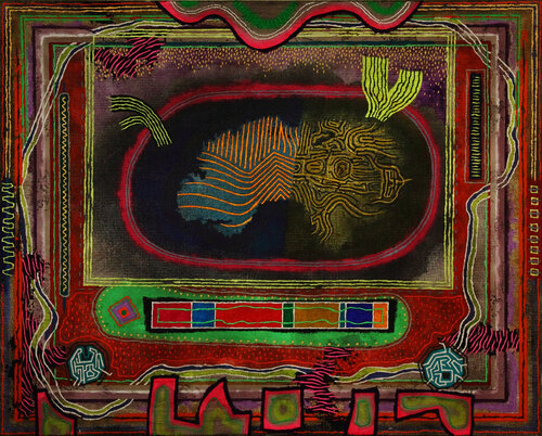 music for old animals van Gian Luigi Delpin, Schilderij te koop op Singulart