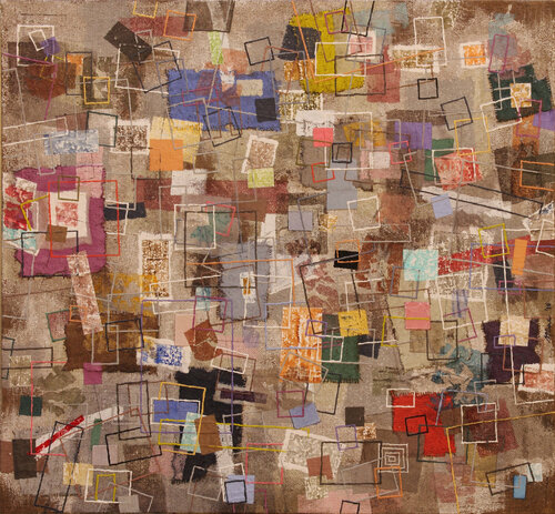 rectangles composition van Gian Luigi Delpin, Schilderij te koop op Singulart