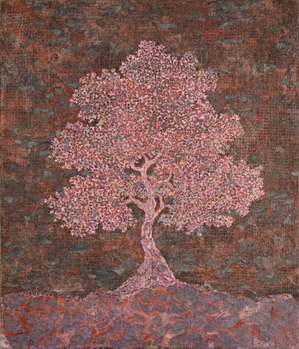 Purple tree by Gian Luigi Delpin, 회화 for Sale on Singulart