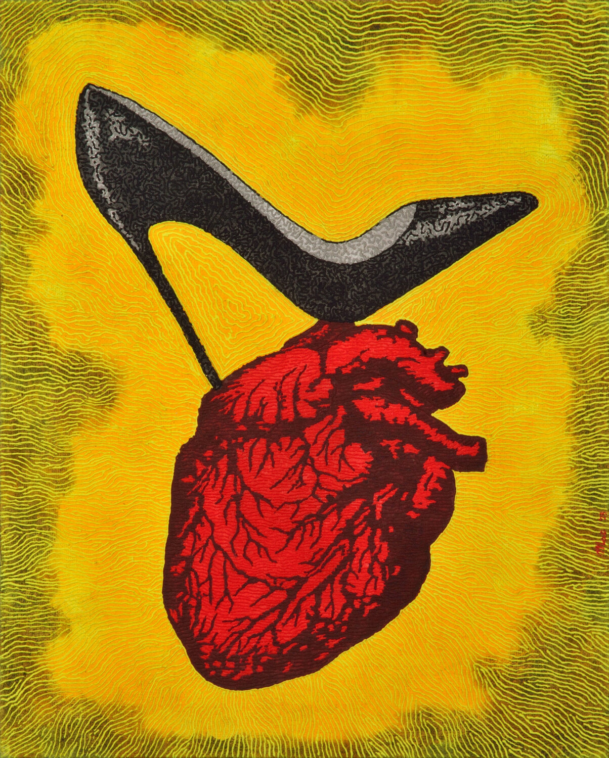 Trampled heart Gian Luigi Delpin