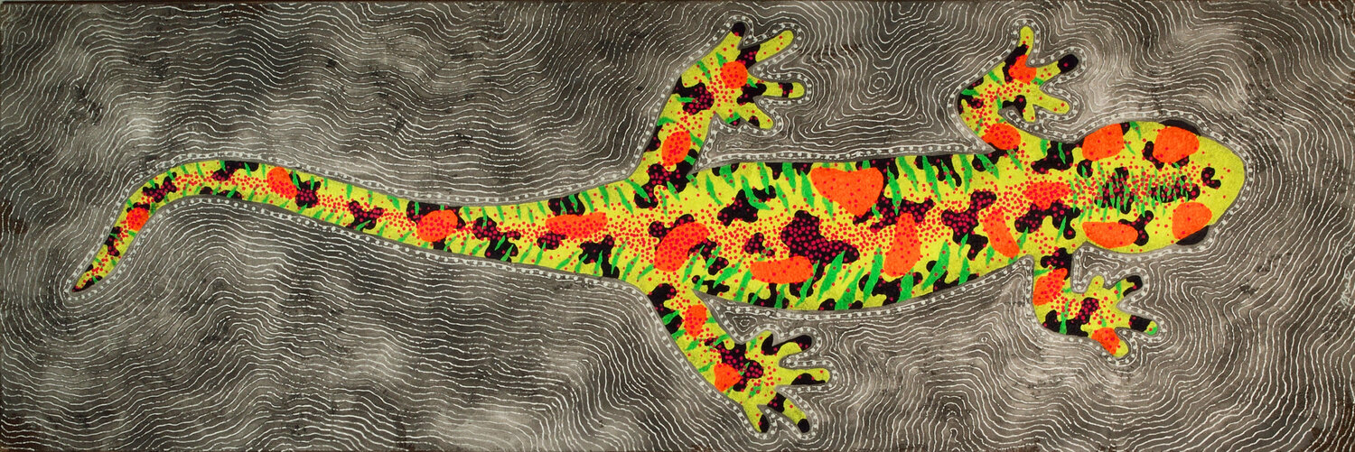 psychedelic salamander Gian Luigi Delpin