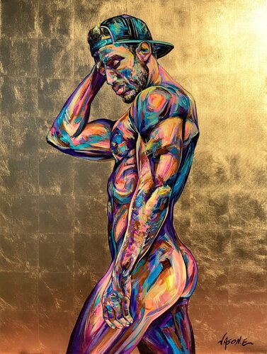 Sporty Gay van Jason Ebrahimi, Schilderij te koop op Singulart