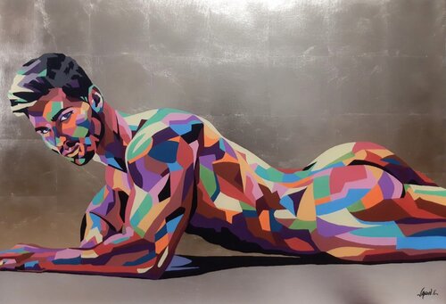 Nude Tanning van Jason Ebrahimi, Schilderij te koop op Singulart